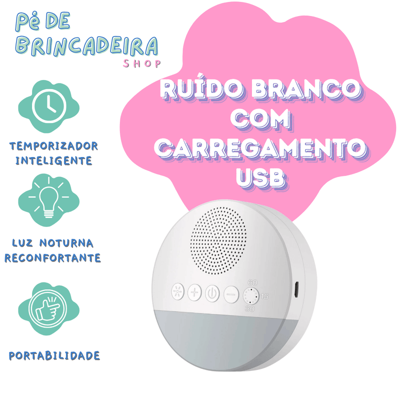 Ruído Branco com Carregamento USB