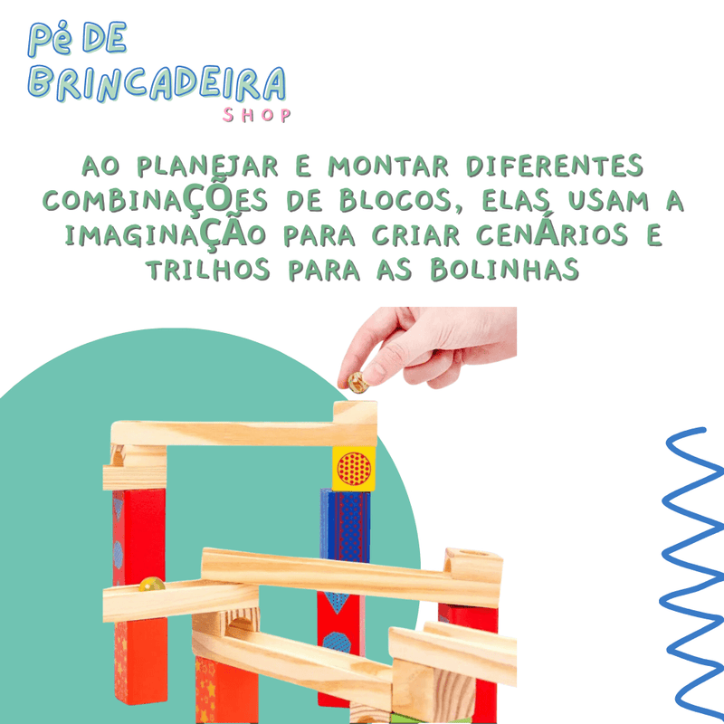 Trilho de Corrida de Bolinhas Montessori