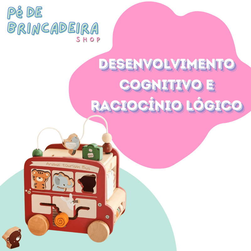 Carrinho Educativo 5 em 1 Montessori